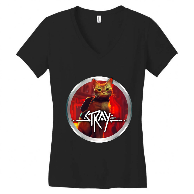 Stray Cat Game Women's V-Neck T-Shirt by cm-arts | Artistshot