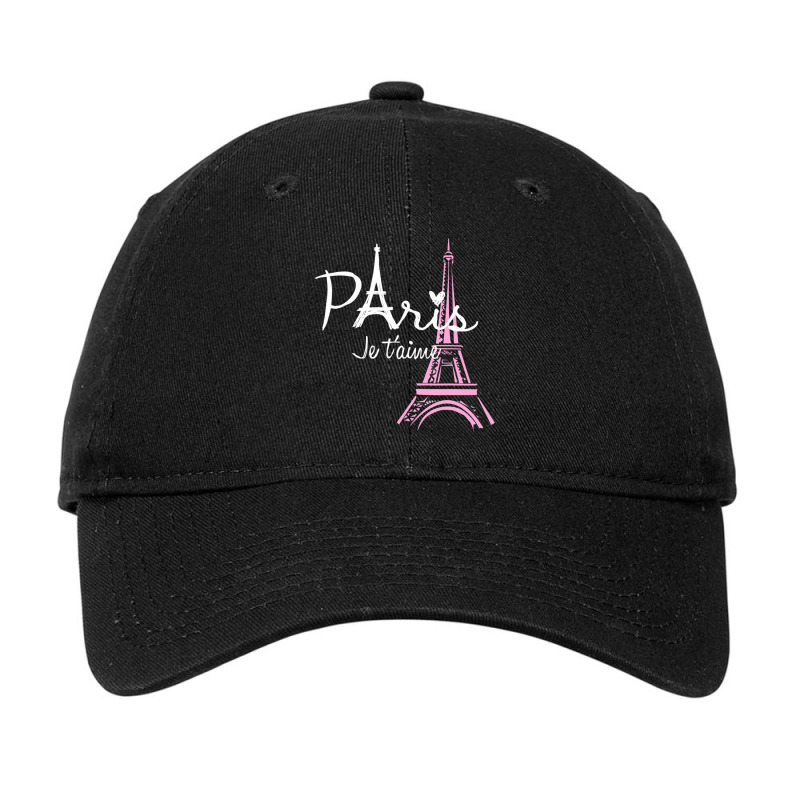 I Love Paris Eiffel Tower France French Souvenir Adjustable Cap by cm-arts | Artistshot