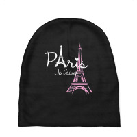 I Love Paris Eiffel Tower France French Souvenir Baby Beanies | Artistshot