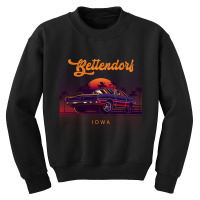 Bettendorf Iowa Retro Vintage 80s 90s Muscle Cars Retrowave Aesthetic Youth Sweatshirt | Artistshot