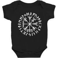 Vegvisir Symbol Ancient Nordic Compass Baby Bodysuit | Artistshot