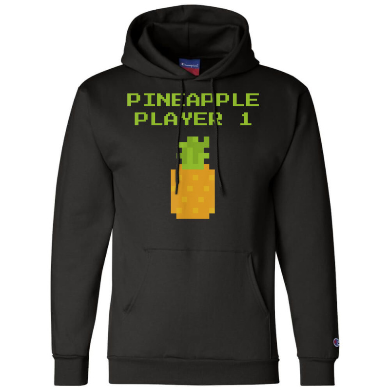 Pretend I’m A Pineapple, Funny Halloween Pineapple 8 Bit T Shirt Champion Hoodie | Artistshot