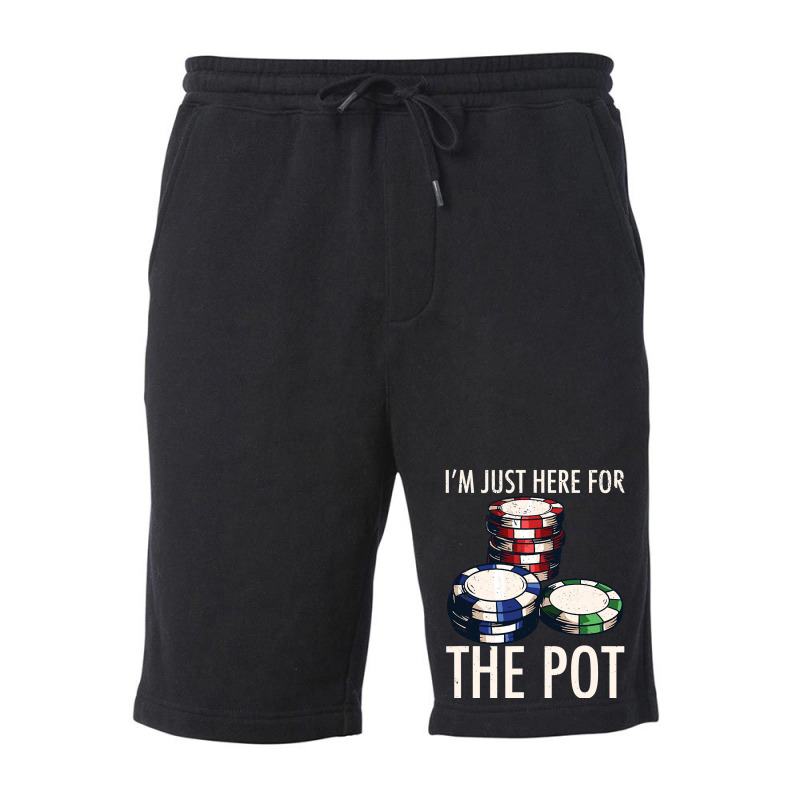 Pokertexas Hold'em Gambling Pot Cards Player Gift Fleece Short | Artistshot