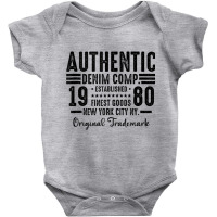 New York City Born In 1980 Authentic Vintage Birthday Tank Top Baby Bodysuit | Artistshot