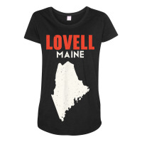 Lovell Maine Usa State America Travel Mainer Maternity Scoop Neck T-shirt | Artistshot