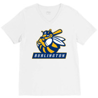 Burlington Bees (1) V-neck Tee | Artistshot