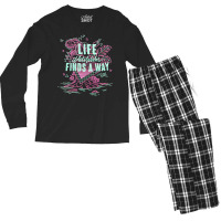 Life Finds A Way, Life Finds A Way Art, Life Finds A Way Vintage, Life Men's Long Sleeve Pajama Set | Artistshot