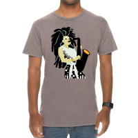 The Girl With The Sax Vintage T-shirt | Artistshot