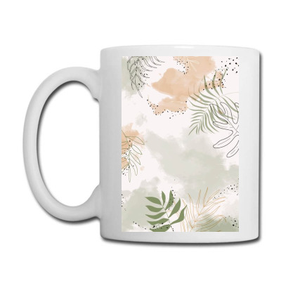 Leaf Watercolor Background Coffee Mug Designed By Aa-kudus