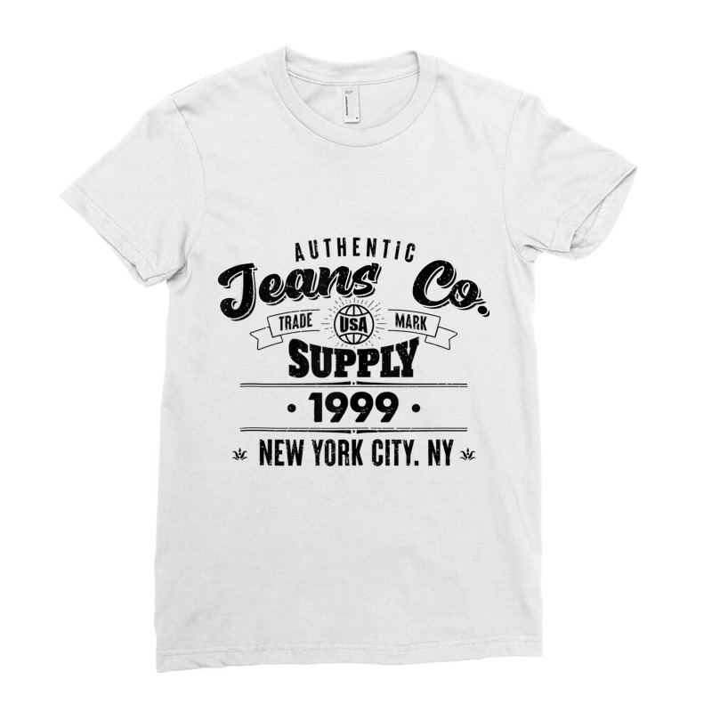 New York City Born In 1999 Authentic Vintage Birthday Tank Top Ladies Fitted T-Shirt by cm-arts | Artistshot