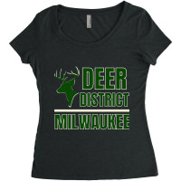 Vintage Milwaukee Fear Deer District Wisconsin Basketball Premium Women's Triblend Scoop T-shirt | Artistshot