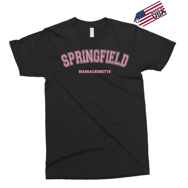 Pink Springfield Massachusetts Ma Varsity Style Springfield T Shirt Exclusive T-shirt | Artistshot