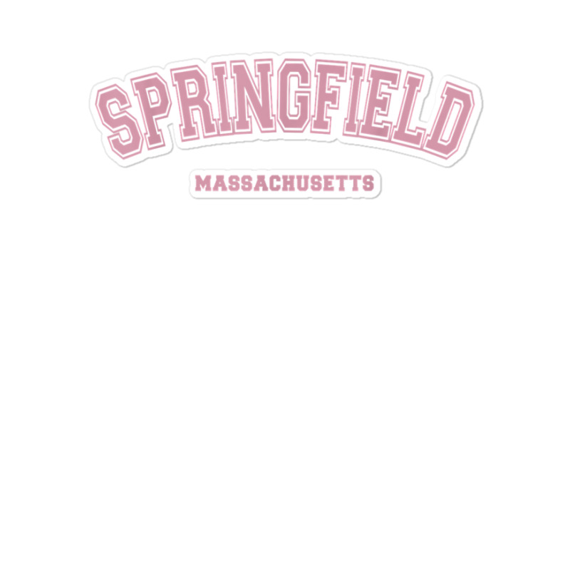 Pink Springfield Massachusetts Ma Varsity Style Springfield T Shirt Sticker | Artistshot