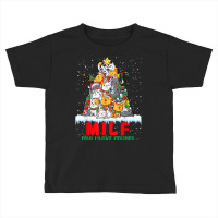 Milf Man I Love Felines Cat Christmas Tree T Shirt Toddler T-shirt | Artistshot