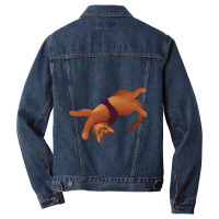 Stray Game Cat Cute Lie- Limited Edition  Perfect Gift Men Denim Jacket | Artistshot