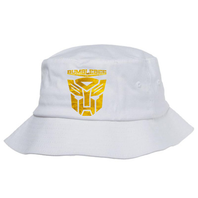 Golden Bumblebee Transformer Bucket Hat Designed By Feelgood Tees