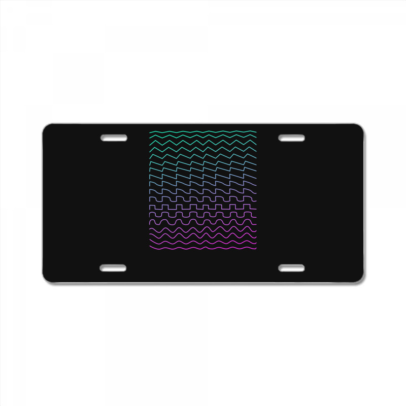 Synthesizer Waveforms License Plate | Artistshot