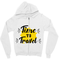 Time To Travel  Cruise Ship Quotes Zipper Hoodie | Artistshot