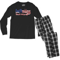 East Providence City Rhode Island American Flag Sweatshirt Men's Long Sleeve Pajama Set | Artistshot