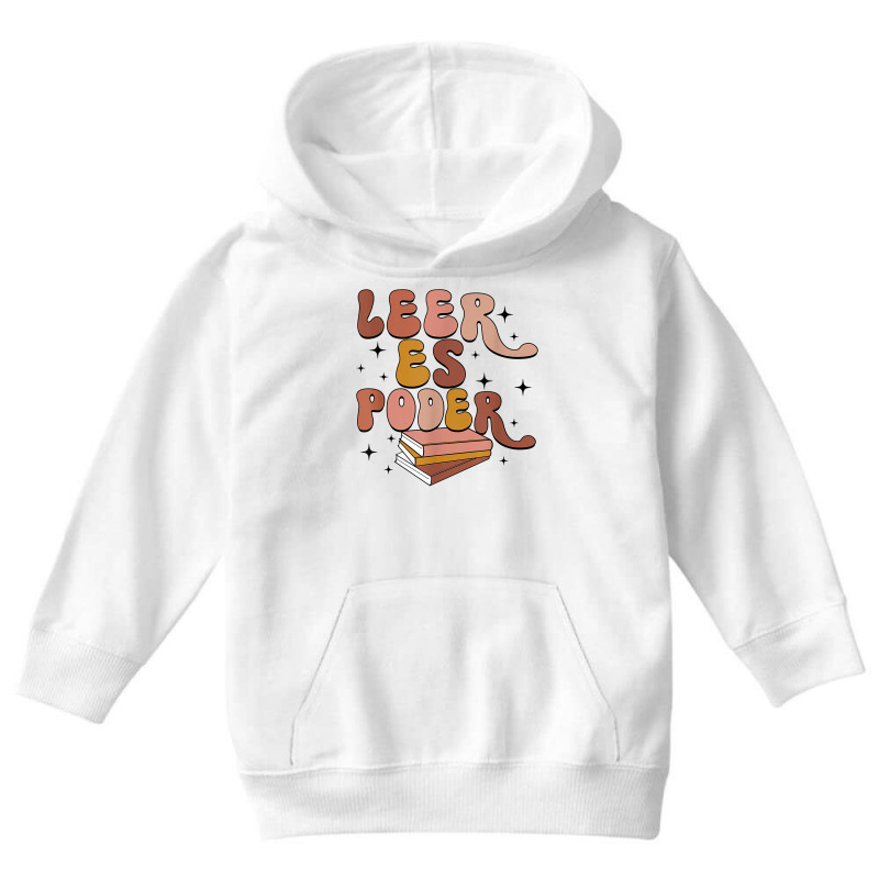 Leer Es Poder Groovy Spanish Teacher Bilingual Maestra T Shirt Youth Hoodie by cm-arts | Artistshot