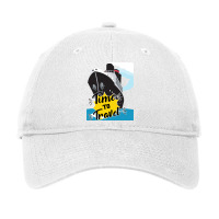 Time To Travel Cruise Ship  Cruise Ship Quotes Adjustable Cap | Artistshot