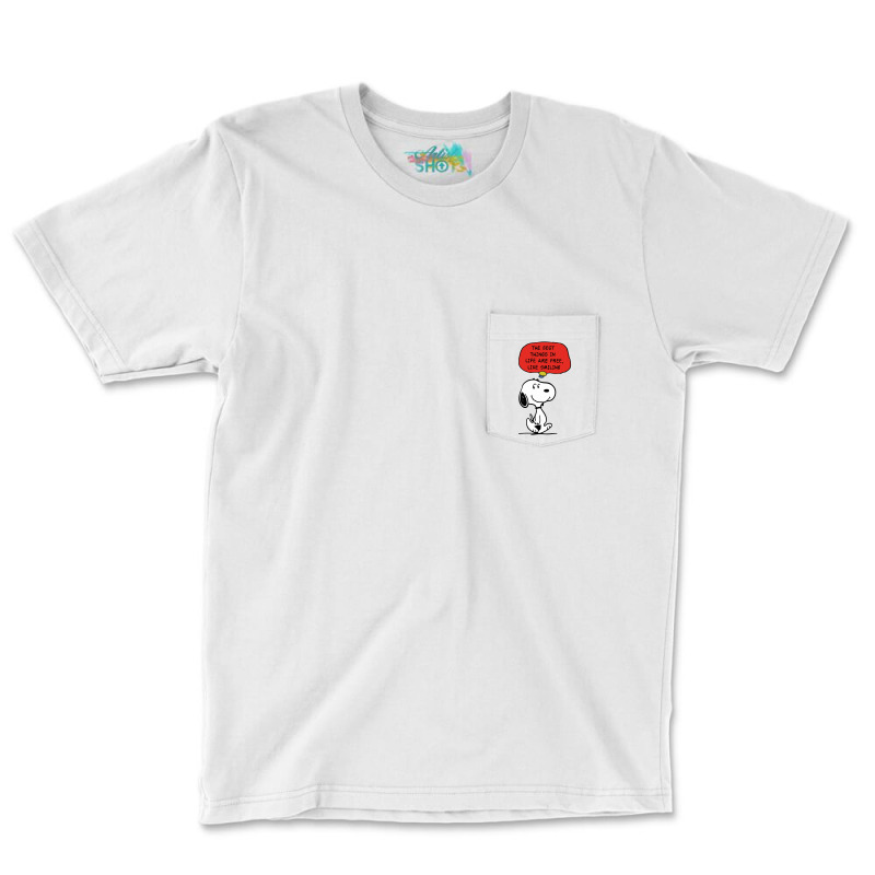 Peanuts Best Things In Life Are Free Pocket T-shirt | Artistshot