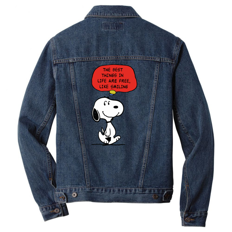 Peanuts Best Things In Life Are Free Men Denim Jacket | Artistshot