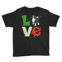 Santa Hat Christmas Themed Love Alaskan Malamute Dog Xmas T Shirt Youth Tee | Artistshot