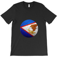 Football Soccer American Samoa Flag Ball American Samoan Flag Football T-shirt | Artistshot