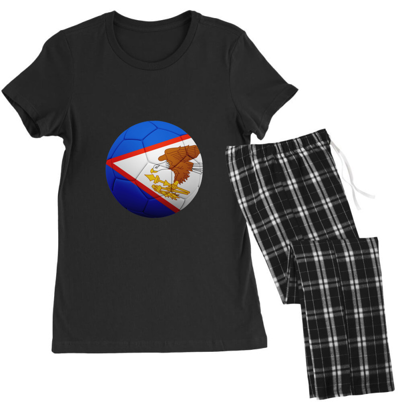 Football Soccer American Samoa Flag Ball American Samoan Flag Football Women's Pajamas Set by CharlieFairchild | Artistshot