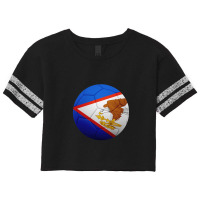 Football Soccer American Samoa Flag Ball American Samoan Flag Football Scorecard Crop Tee | Artistshot