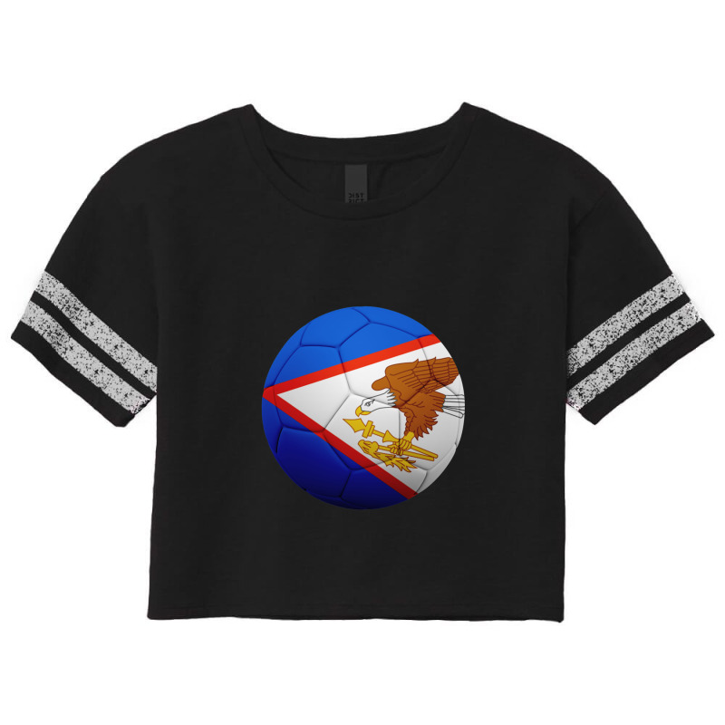 Football Soccer American Samoa Flag Ball American Samoan Flag Football Scorecard Crop Tee by CharlieFairchild | Artistshot