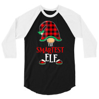 Smartest Gnome Family Matching Christmas Funny Pajama T Shirt 3/4 Sleeve Shirt | Artistshot