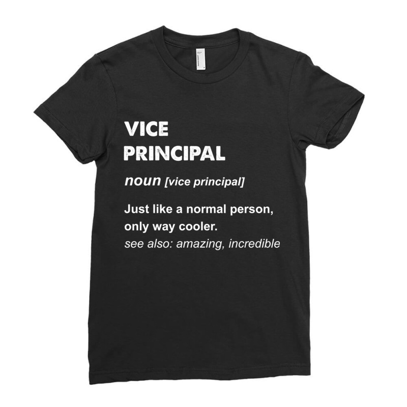 Vice Principal Pullover Hoodie Ladies Fitted T-Shirt by cm-arts | Artistshot