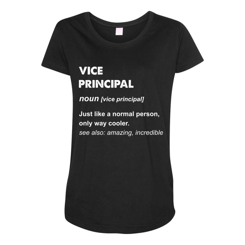 Vice Principal Pullover Hoodie Maternity Scoop Neck T-shirt by cm-arts | Artistshot