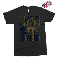 Bristol City Map Of England - Gold Art Deco Exclusive T-shirt | Artistshot