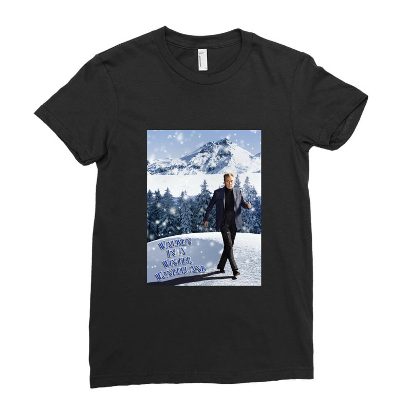 Walken In A Winter Wonderland Ladies Fitted T-Shirt by cm-arts | Artistshot