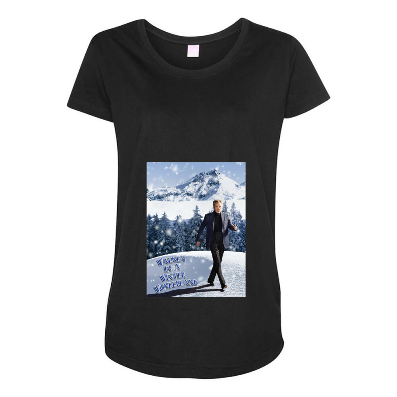 Walken In A Winter Wonderland Maternity Scoop Neck T-shirt by cm-arts | Artistshot