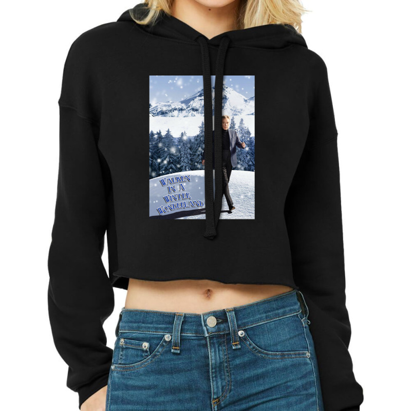 Walken In A Winter Wonderland Cropped Hoodie by cm-arts | Artistshot