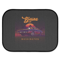 Blaine Washington Retro Vintage 80s 90s Muscle Cars Retrowave Aestheti Rear Car Mat | Artistshot