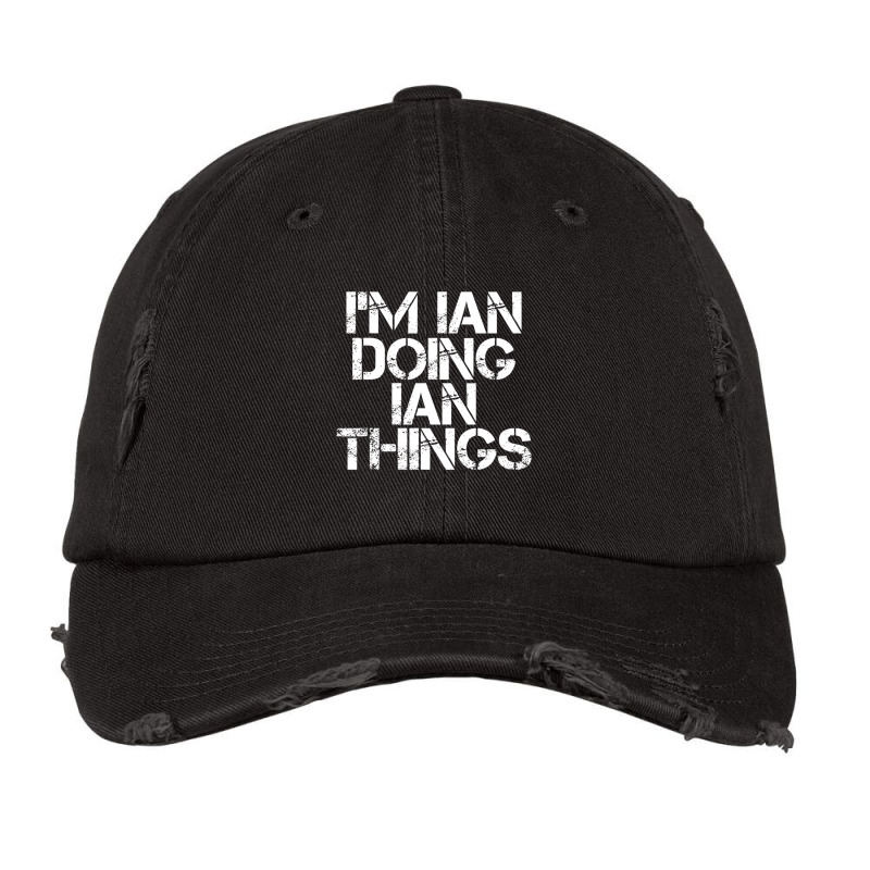 I'm Ian Doing Ian Things Christmas Vintage Cap by cm-arts | Artistshot