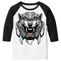 Tiger Art Illustration Youth 3/4 Sleeve | Artistshot