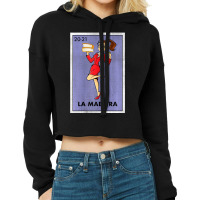 Womens La Maestra Lottery Espanol Spanish Bilingual Teacher Cropped Hoodie | Artistshot