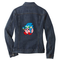 Pink Ball Zone Ladies Denim Jacket | Artistshot