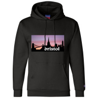 Bristol Skyline Champion Hoodie | Artistshot