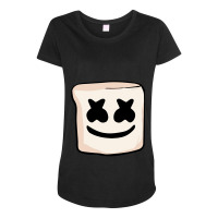 Sweet Marshmallow Creepy Face Mello Drip Smores Camping Pullover Hoodi Maternity Scoop Neck T-shirt | Artistshot