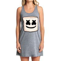 Sweet Marshmallow Creepy Face Mello Drip Smores Camping Pullover Hoodi Tank Dress | Artistshot