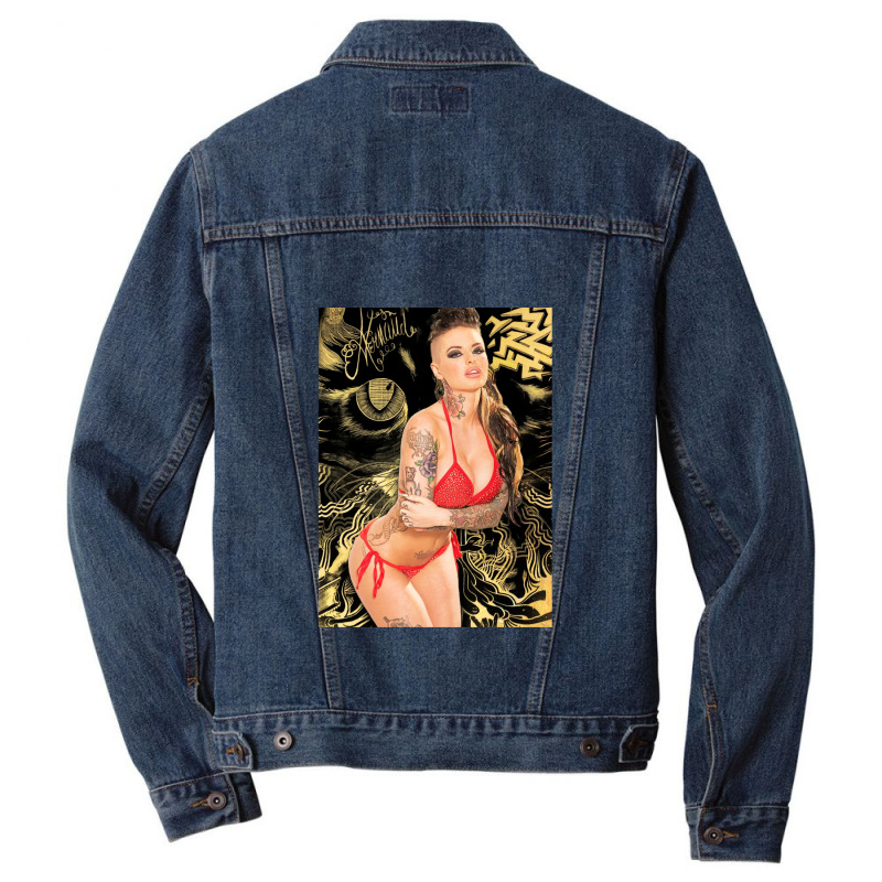 Christy Mack - Hot Tipping Point - Pop Art Pornstars Men Denim Jacket | Artistshot