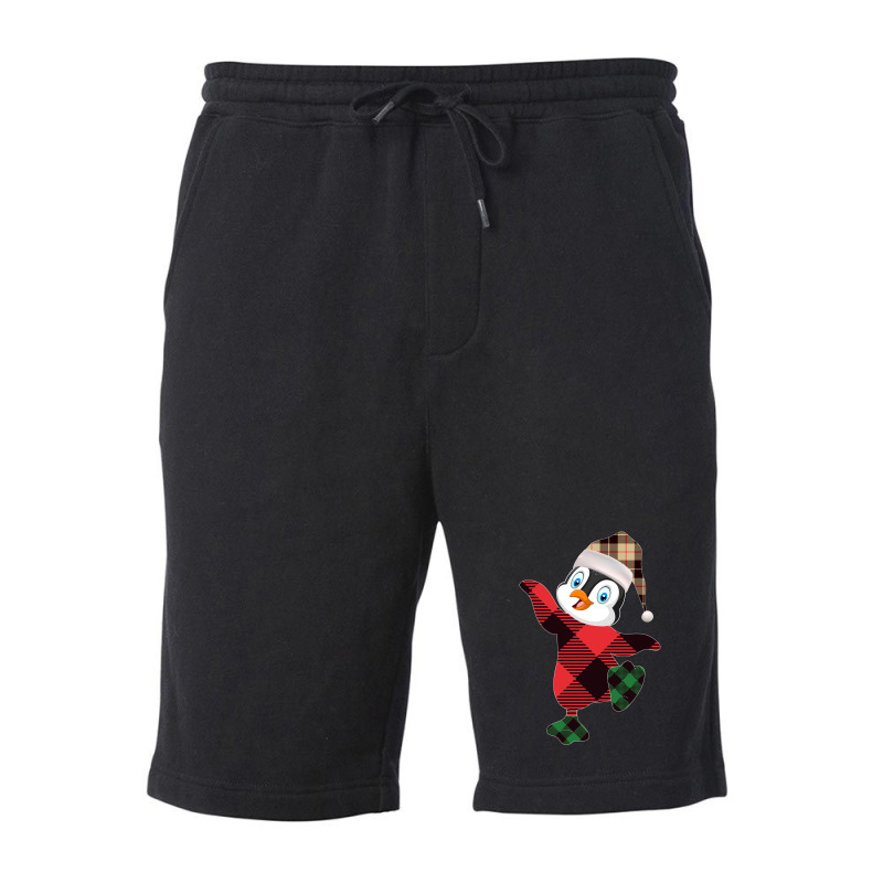 Christmas Penguin Fleece Short | Artistshot