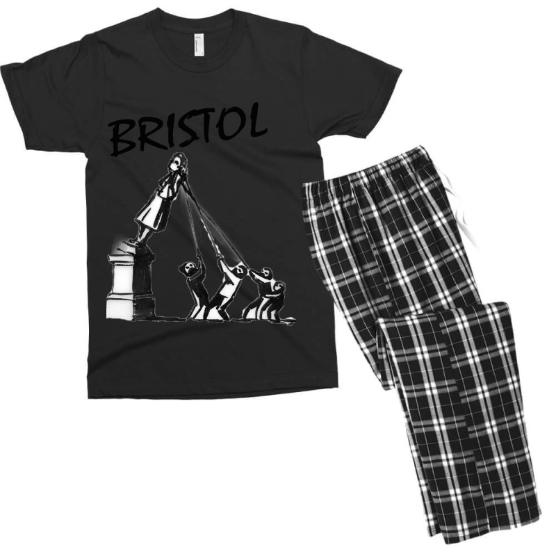 Banksy Colston Edward Colston Statue (bristol Protests) Men's T-shirt Pajama Set by THOMASRAFFERTY | Artistshot